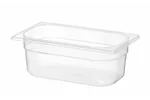 Pojemnik GN 1/4 z polipropylenu, Profi Line, GN 1/4, 2L, transparentny, 265x162x100mm HENDI 880326