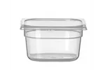 Pojemnik GN 1/6 z polipropylenu, Profi Line, GN 1/6, 1,5L, transparentny, 176x162x100mm HENDI 880425