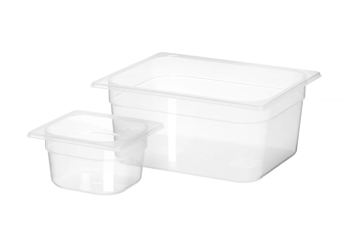 Pojemnik GN 1/6 z polipropylenu, Profi Line, GN 1/6, 1,5L, transparentny, 176x162x100mm HENDI 880425