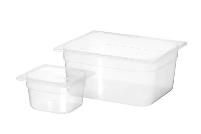 Pojemnik GN 1/6 z polipropylenu, Profi Line, GN 1/6, 1,5L, transparentny, 176x162x100mm HENDI 880425