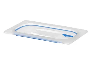 Pokrywka do pojemników GN z polipropylenu z uszczelką, GN 1/4, transparentny, 265x162mm HENDI 881835