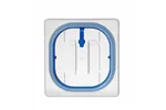 Pokrywka do pojemników GN z polipropylenu z uszczelką, GN 1/6, transparentny, 176x162mm HENDI 881842
