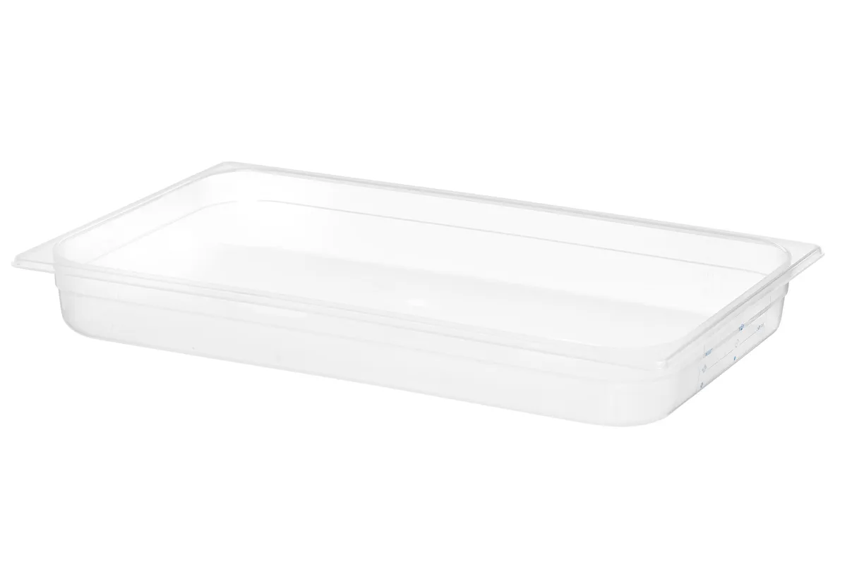 Pojemnik GN 1/1 HACCP, GN 1/1, 9L, transparentny, 530x325x65mm HENDI 880036