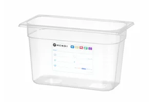 Pojemnik GN 1/3 HACCP, GN 1/3, 7,8L, transparentny, 325x176x200mm HENDI 880258