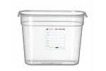 Pojemnik GN 1/4 HACCP, GN 1/4, 5,5L, transparentny, 265x162x200mm HENDI 880357