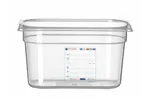 Pojemnik GN 1/4 HACCP, GN 1/4, 4L, transparentny, 265x162x150mm HENDI 880364