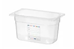 Pojemnik GN 1/4 HACCP, GN 1/4, 4L, transparentny, 265x162x150mm HENDI 880364