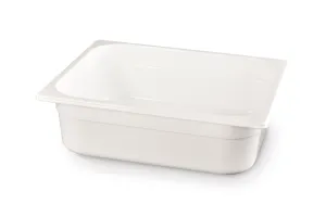 Pojemnik GN 1/2 z białego poliwęglanu, GN 1/2, 6,5L, biały, 325x265x100mm HENDI 862476