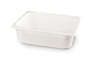 Pojemnik GN 1/2 z białego poliwęglanu, GN 1/2, 4L, biały, 325x265x65mm HENDI 862483