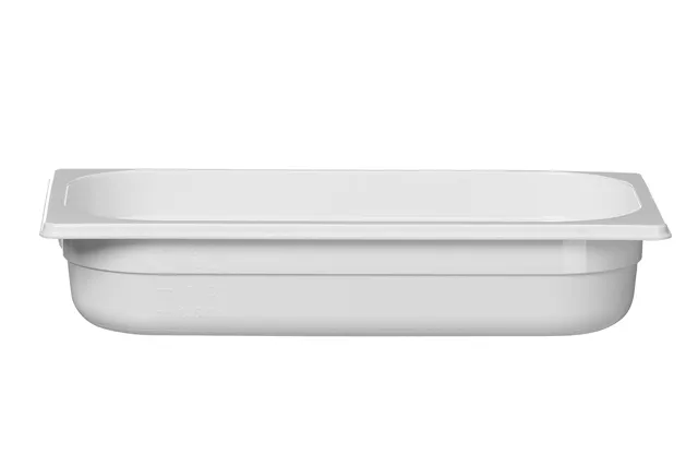 Pojemnik GN 1/3 z białego poliwęglanu, GN 1/3, 2,5L, biały, 325x176x65mm HENDI 862582