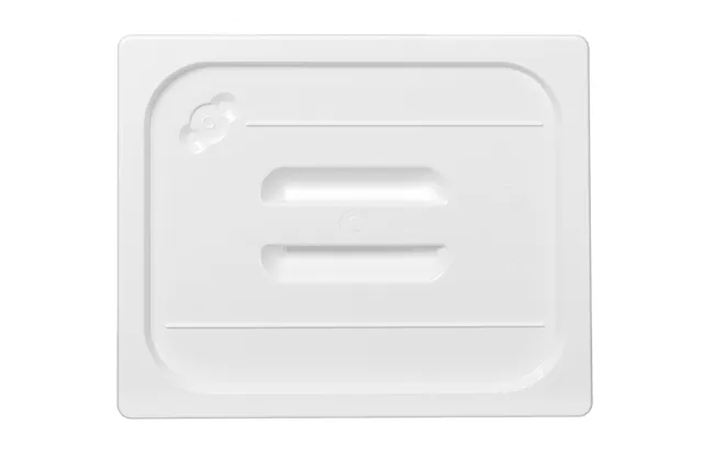 Pokrywka do pojemników GN z białego poliwęglanu, GN 1/2, biały, 265x325mm HENDI 862964