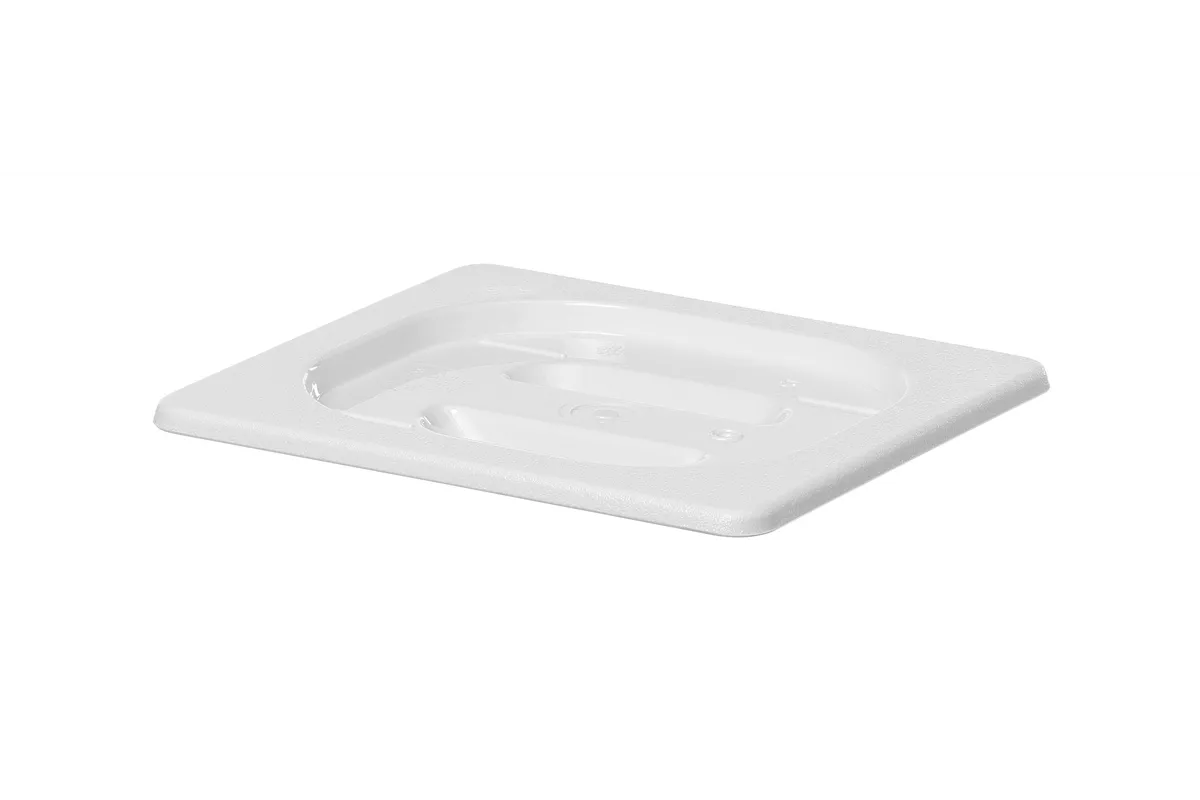 Pokrywka do pojemników GN z białego poliwęglanu, GN 1/6, biały, 176x162mm HENDI 862995