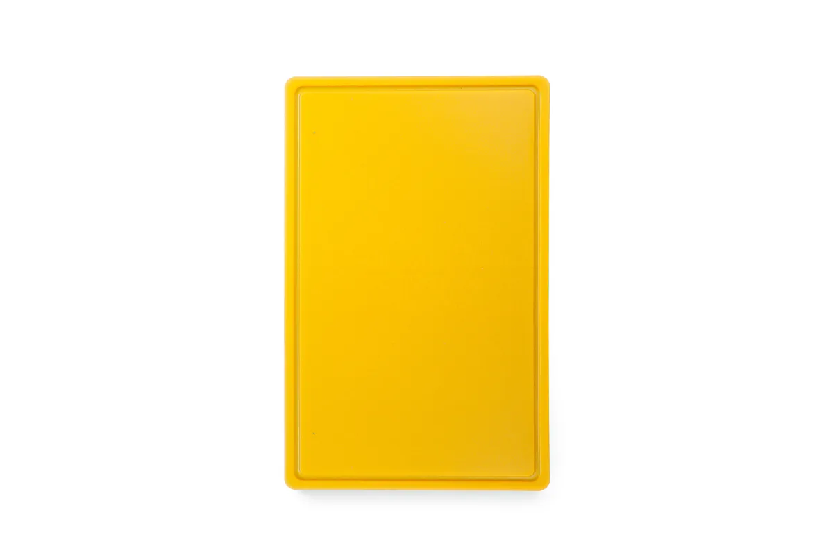 Deska do krojenia HACCP GN 1/1, GN 1/1, żółty, 530x325mm, Prostokątny HENDI 826058