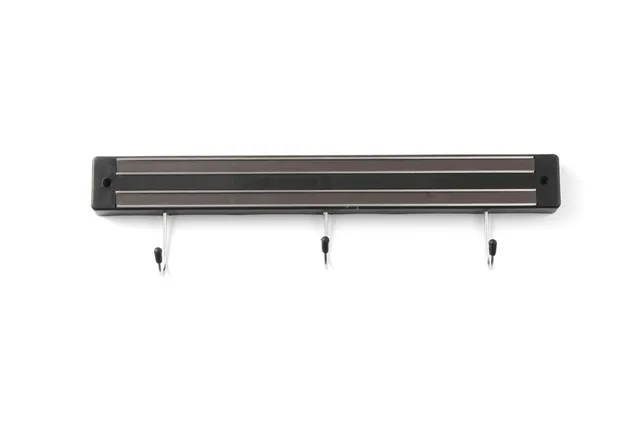 Listwa magnetyczna z haczykami, 3, czarny, 340mm HENDI 820209