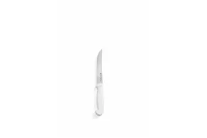 Nóż uniwersalny ze szlifem kulowym, długi, biały, 230mm HENDI 842355