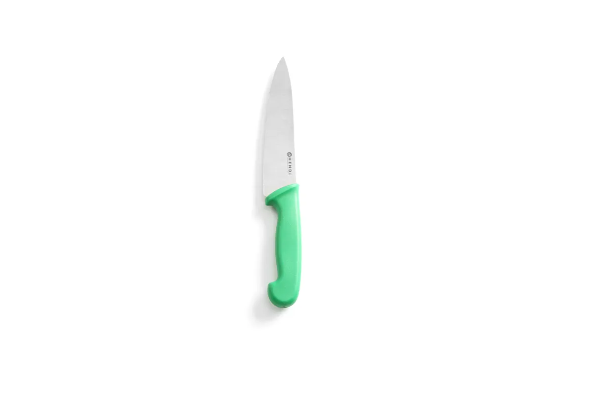 Nóż kucharski, zielony, 320mm HENDI 842614