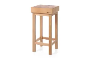 Kloc masarski drewniany z podstawą, 400x400x110mm HENDI 505618