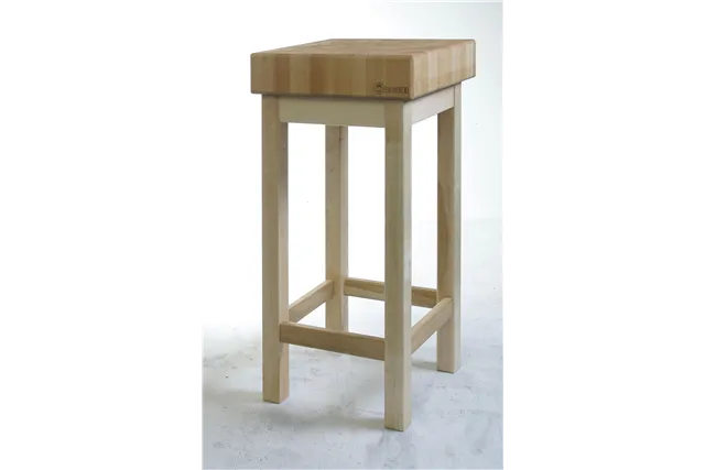 Kloc masarski drewniany z podstawą, 400x400x150mm HENDI 505625