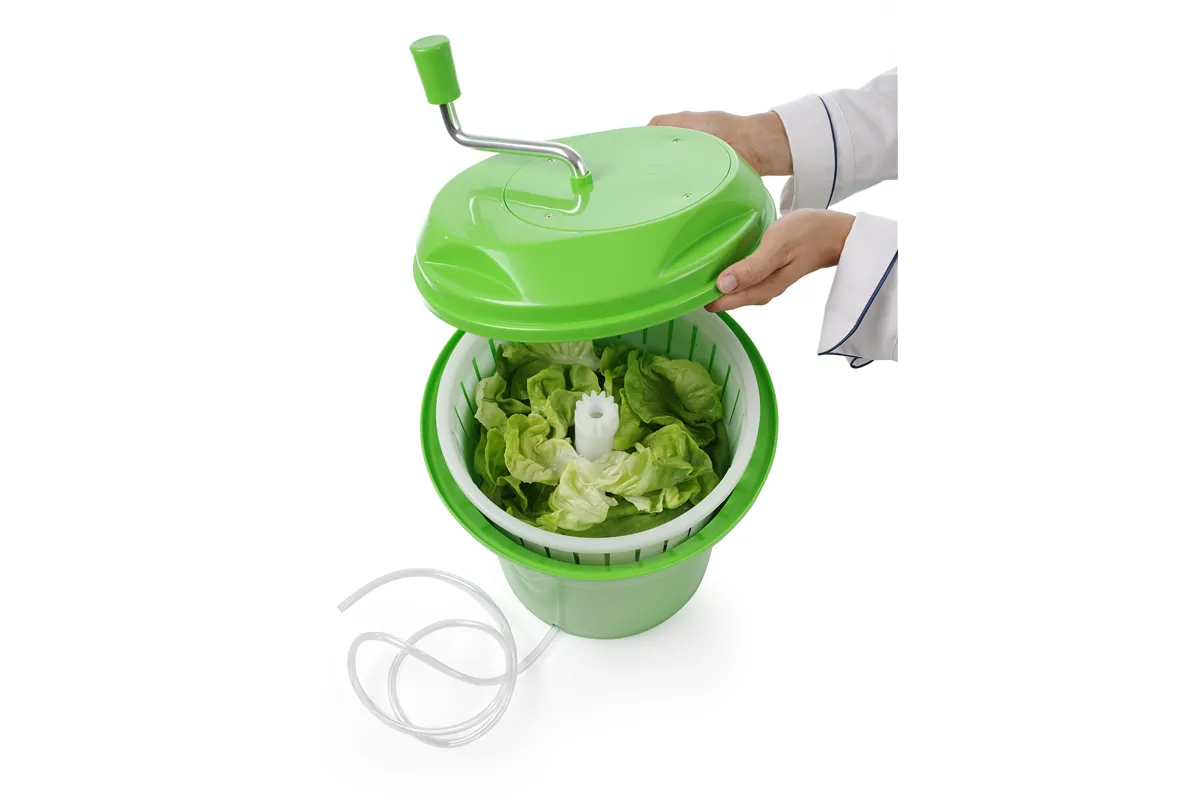 Wirówka do sałaty, 12L, zielony, ⌀335x430mm HENDI 222553