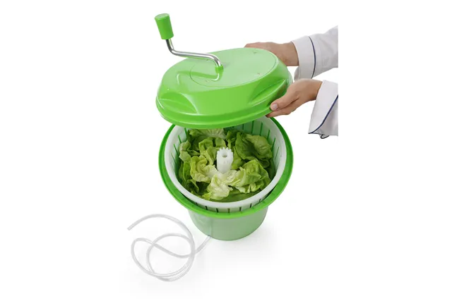 Wirówka do sałaty, 12L, zielony, ⌀335x430mm HENDI 222553