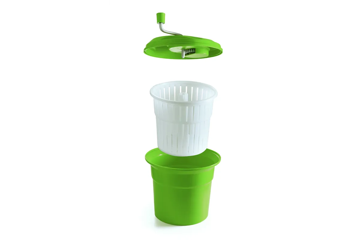 Wirówka do sałaty, 12L, zielony, ⌀335x430mm HENDI 222553