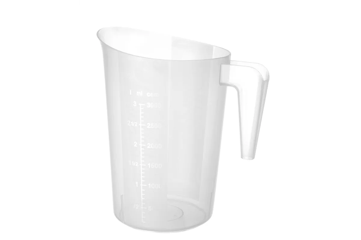 Miarka z polipropylenu piętrowalna, 3L, ⌀181x233mm HENDI 567845