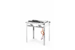 Grill Green Fire 2-palnikowy, Profi Line, Emaliowana patelnia żeliwna i ruszt GN 1/1, 11,6kW, 740x615x825mm HENDI 149508