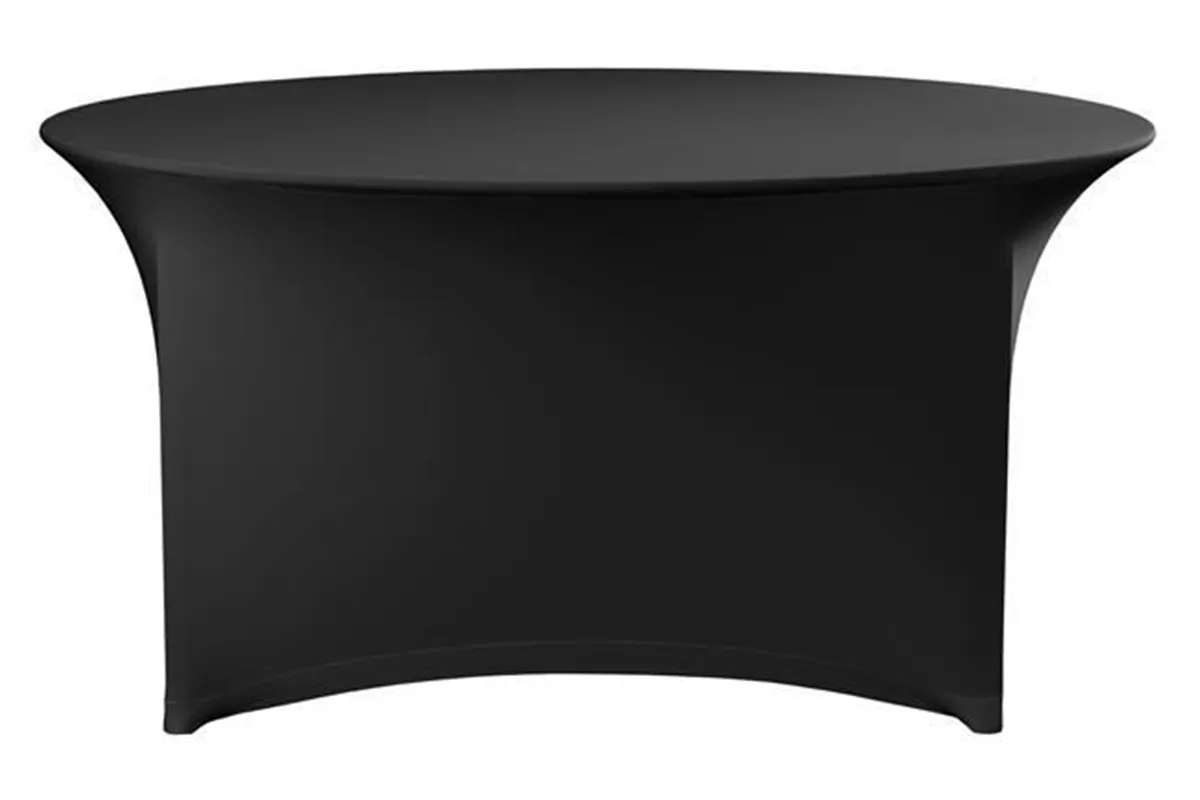 Obrus okrągły, 810941, czarny, ⌀1800x760mm HENDI 814468