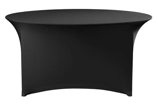 Obrus okrągły, 810941, czarny, ⌀1800x760mm HENDI 814468