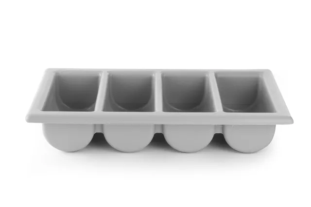 Pojemnik na sztućce GN 1/1, jasnoszary, 530x325x100mm HENDI 552308