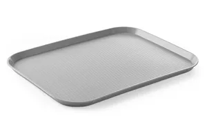 Taca z polipropylenu Fast Food duża, jasnoszary, 350x450x20mm AmerBox 878804