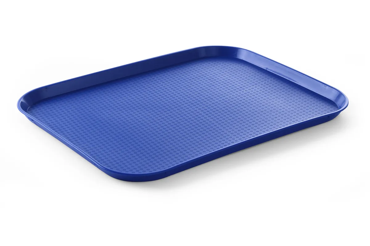 Taca z polipropylenu Fast Food duża, niebieski, 350x450x20mm AmerBox 878828