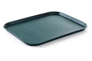 Taca z polipropylenu Fast Food duża, zielony, 350x450x20mm AmerBox 878835