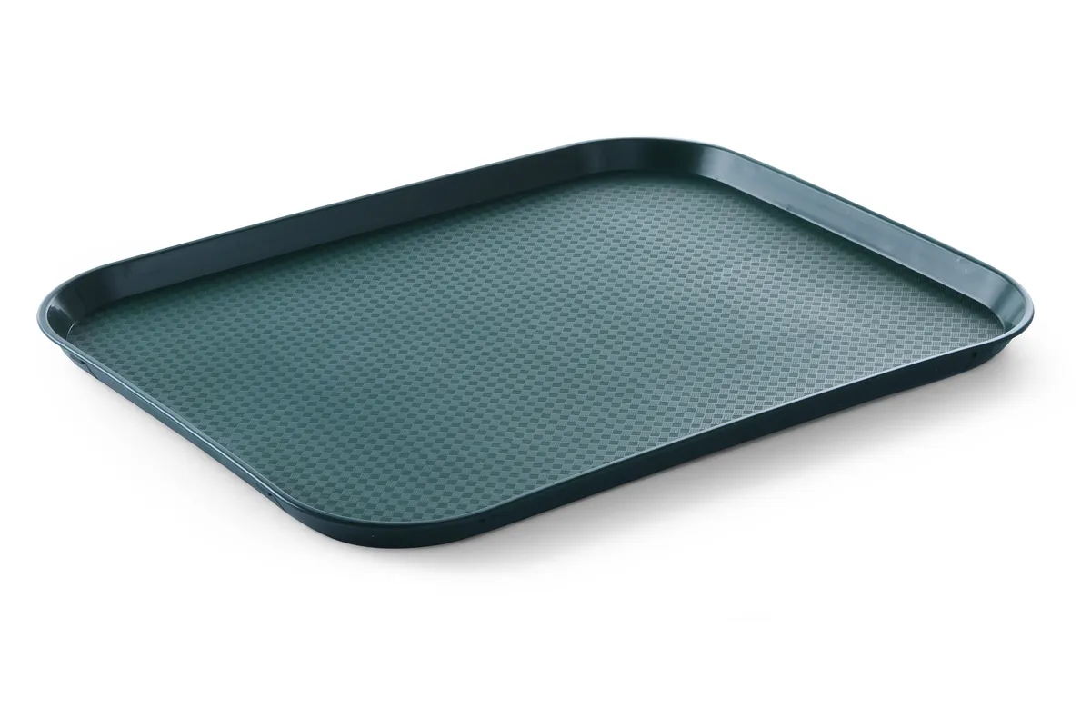 Taca z polipropylenu Fast Food duża, zielony, 350x450x20mm AmerBox 878835