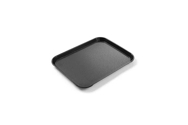 Taca z polipropylenu Fast Food mała, czarny, 265x345x20mm AmerBox 878750