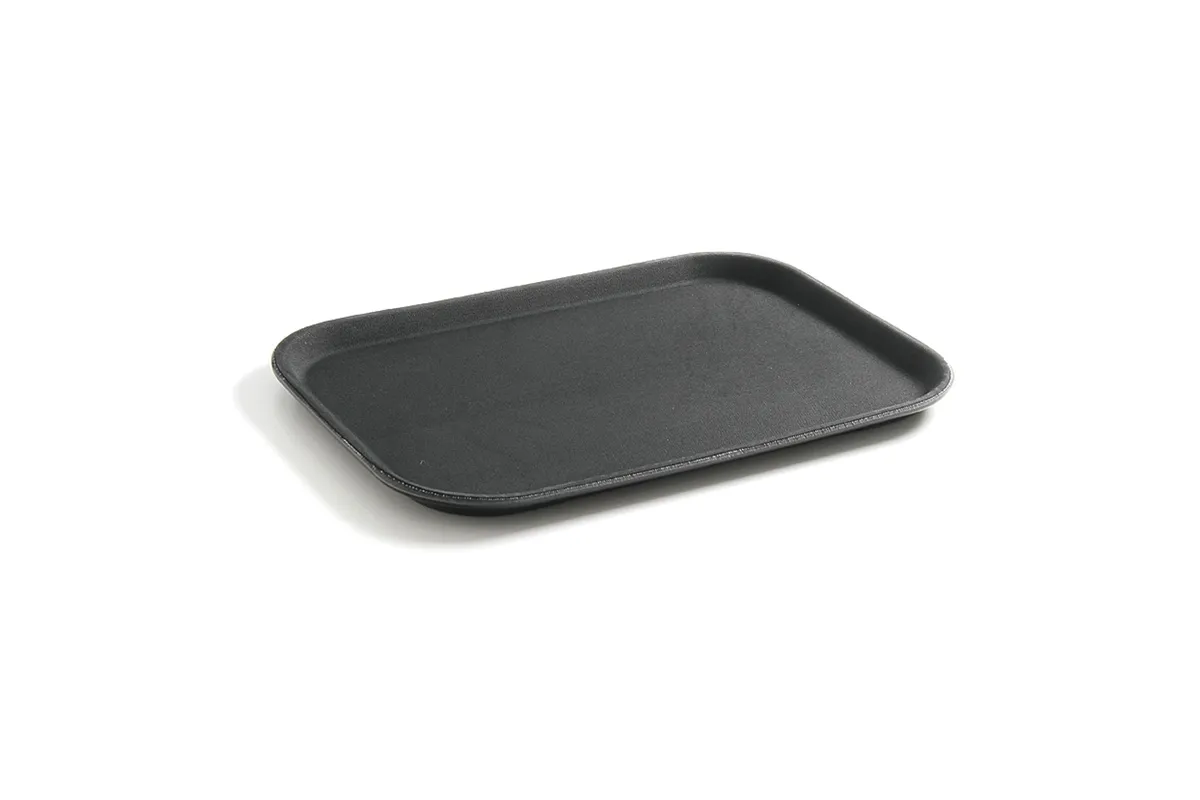 Taca do serwowania z polipropylenu, antypoślizgowa, prostokątna, czarna, GN 1/1, 530x325mm HENDI 878101
