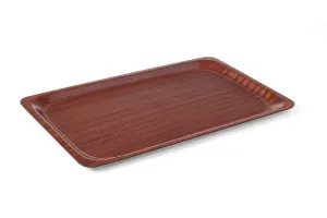 Taca do serwowania, prostokątna, antypoślizgowa, laminowana, mahoniowy, 330x430mm AmerBox 507469