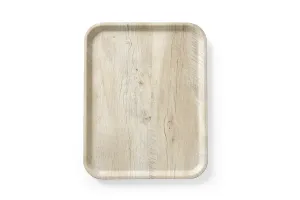 Taca do serwowania z laminatem z melaminy, antypoślizgowa, z wzorem drewna, jasne drewno, 330x430mm AmerBox 508862