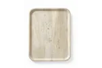 Taca do serwowania z laminatem z melaminy, antypoślizgowa, z wzorem drewna, jasne drewno, 330x430mm AmerBox 508862