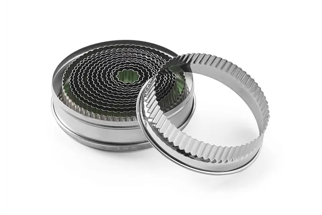 Formy do wycinania okrągłe - zestaw, karbowana, ø18-108, 35mm HENDI 674413