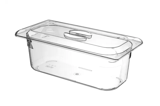 Kuweta do lodów z poliwęglanu, 5L, transparentny, 360x165x120mm HENDI 807026
