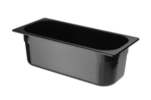 Kuweta do lodów z poliwęglanu, 5L, czarny, 360x165x120mm HENDI 807033