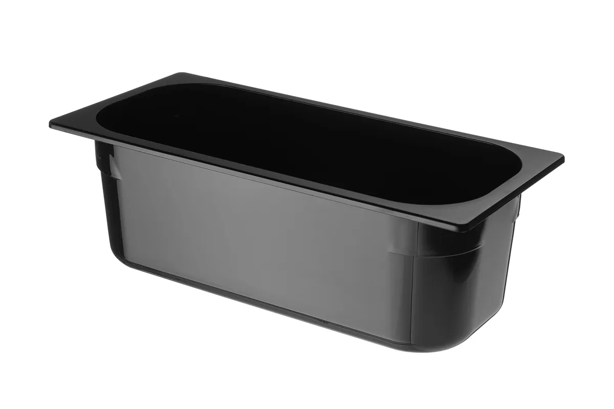 Kuweta do lodów z poliwęglanu, 5L, czarny, 360x165x120mm HENDI 807033