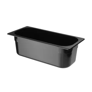 Kuweta do lodów z poliwęglanu, 5L, czarny, 360x165x120mm HENDI 807033