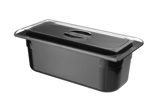 Kuweta do lodów z poliwęglanu, 5L, czarny, 360x165x120mm HENDI 807033