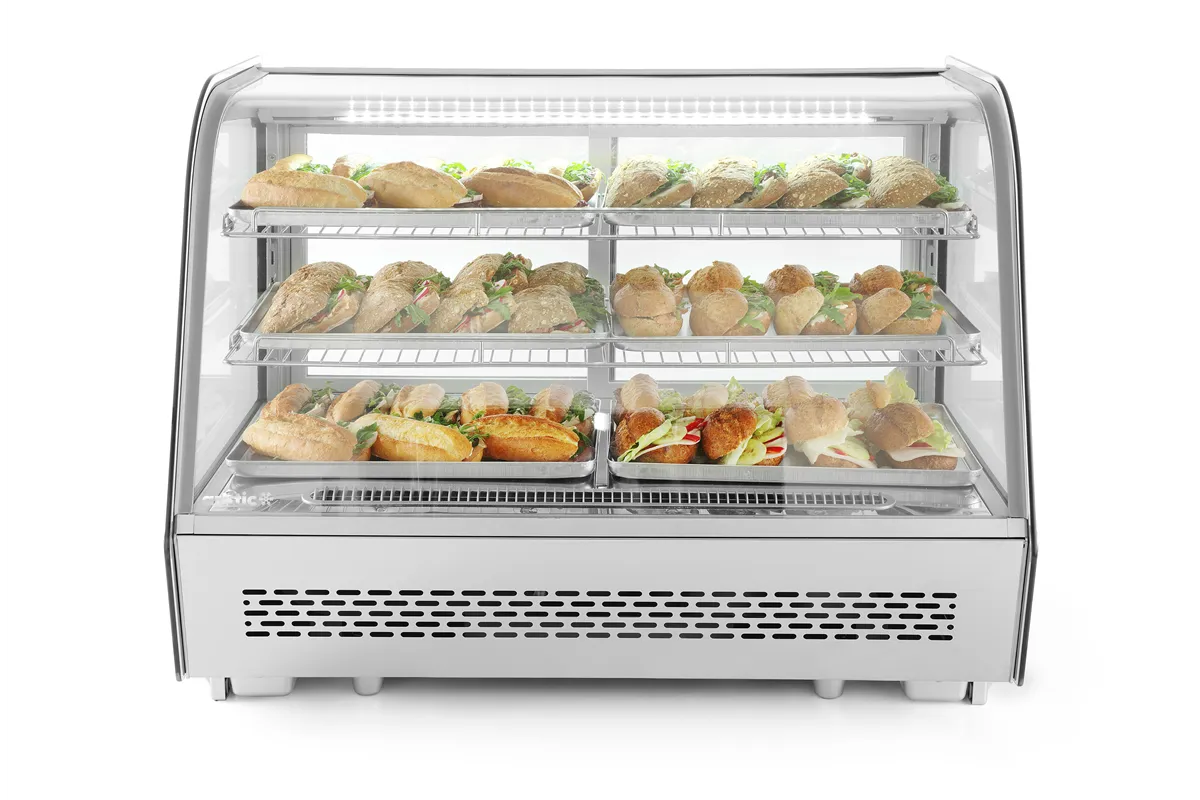 Witryna chłodnicza nastawna, 160L, 230V/160W, 885x570x680mm Arktic 233719