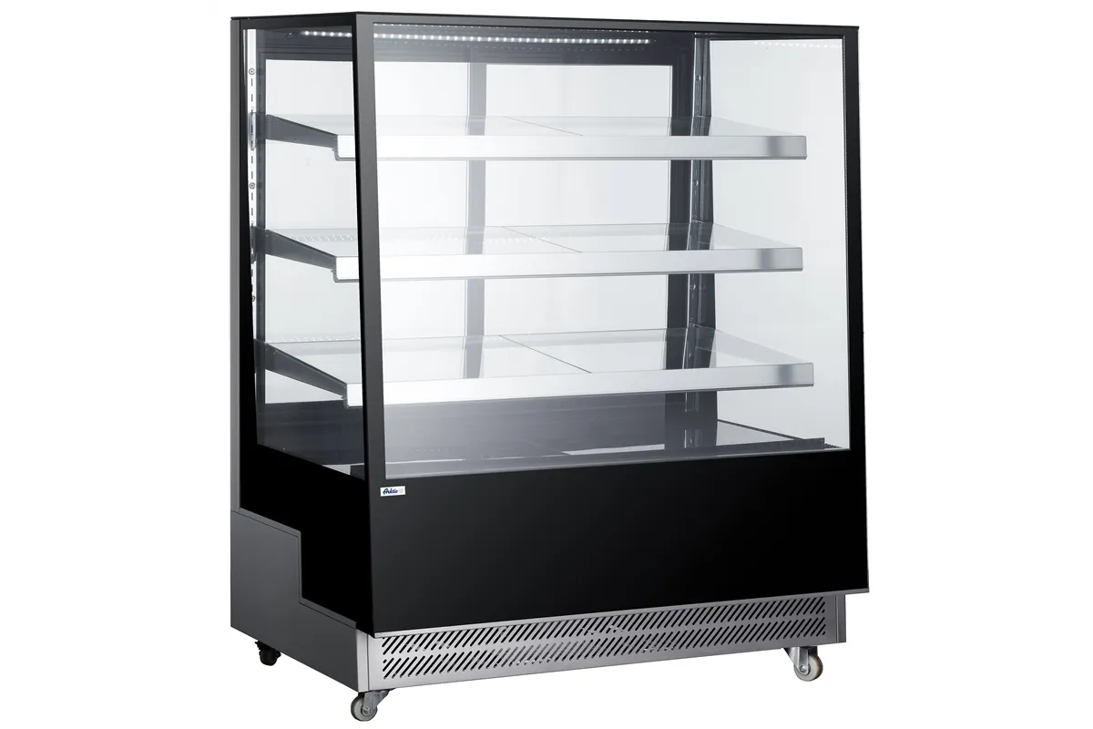 Witryna chłodnicza 3-półkowa, 650L, czarny, 230V/490W, 1200x833x1460mm Arktic 233320