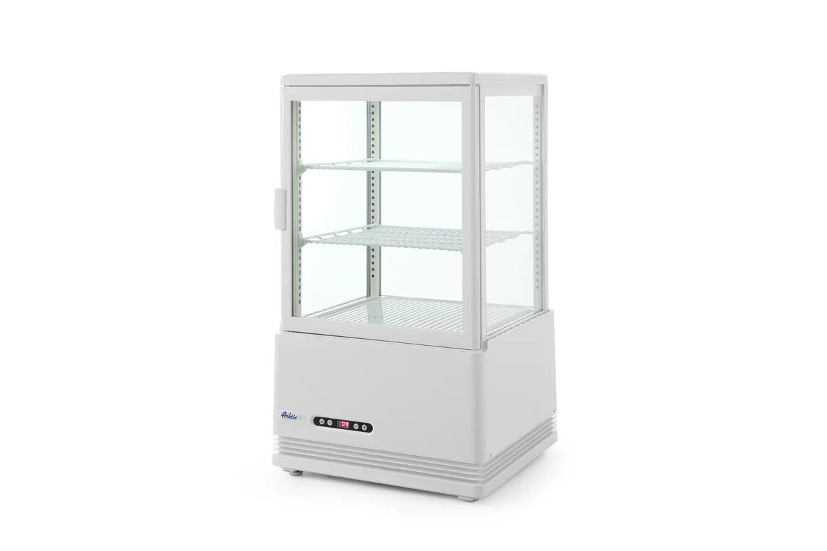 Witryna chłodnicza nastawna, 58 l, biały, 230V/170W, 452x406x830mm Arktic 233610