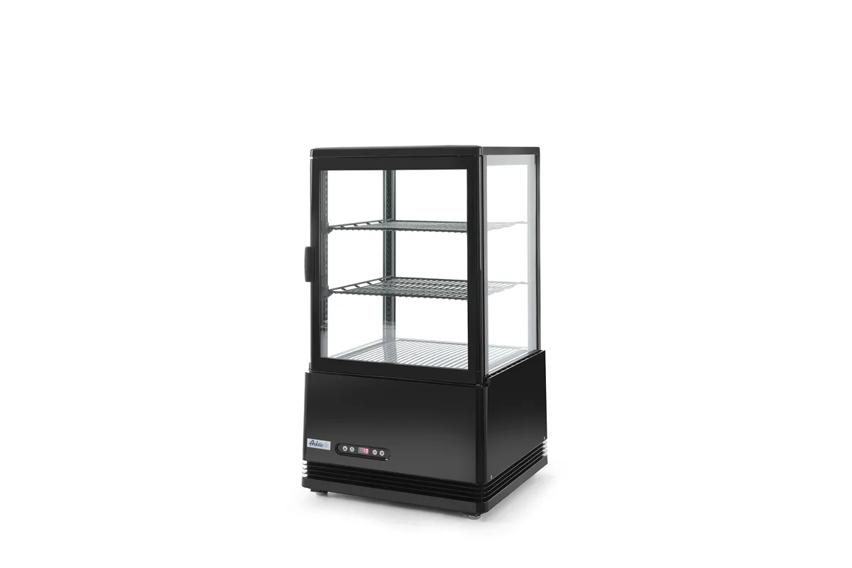 Witryna chłodnicza nastawna, 58 l, czarny, 230V/170W, 452x406x830mm Arktic 233627