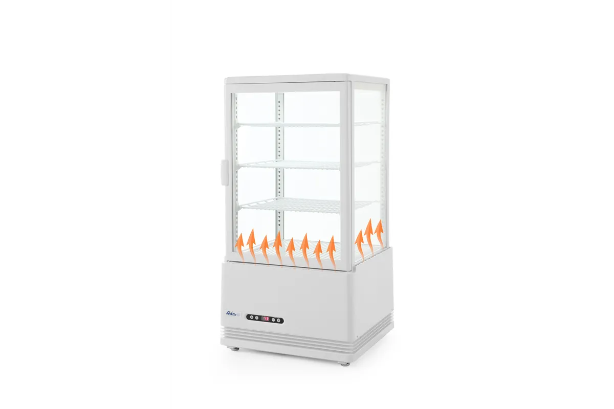 Witryna chłodnicza nastawna, 68 l, biały, 230V/170W, 444x397x875mm Arktic 233634